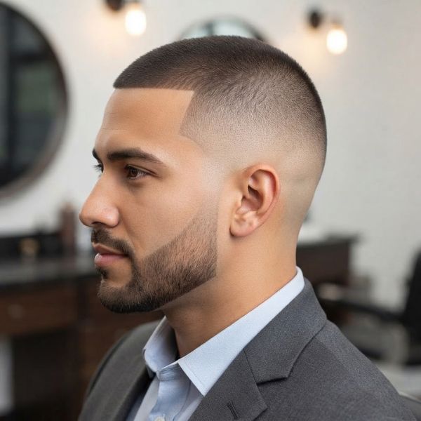 Buzz Cut High Fade for a Clean Professional Look