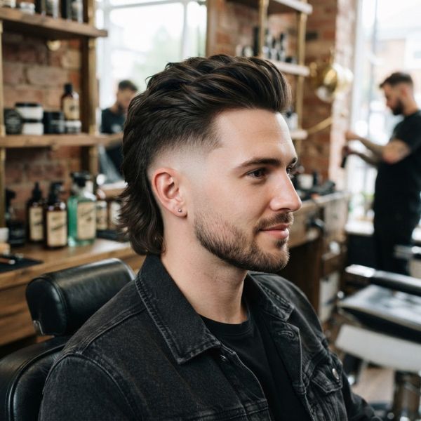Classic Skin Fade Mullet