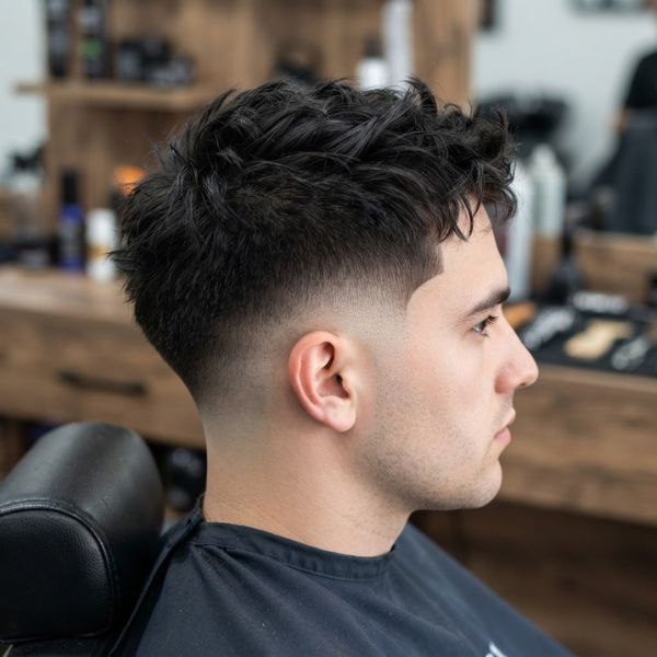 Short Burst Fade with Skin Fade
